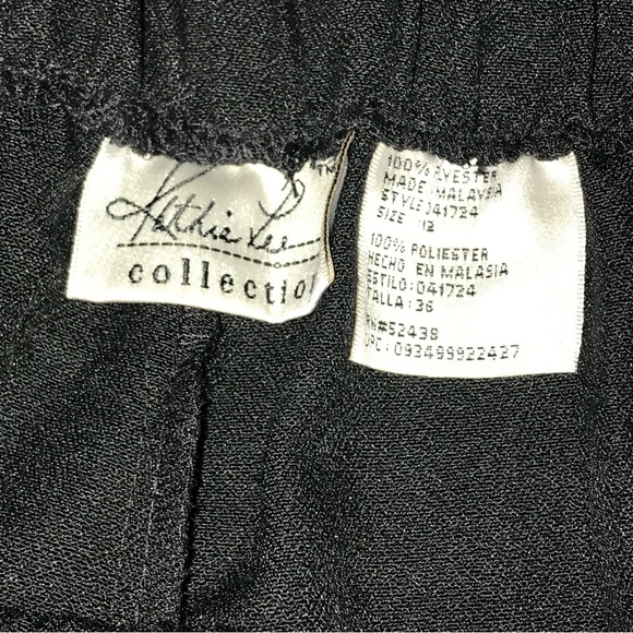 Kathie Lee Red Black Lightweight Pantsuit - Women’s Size 12 - NEW - Picture 12 of 14